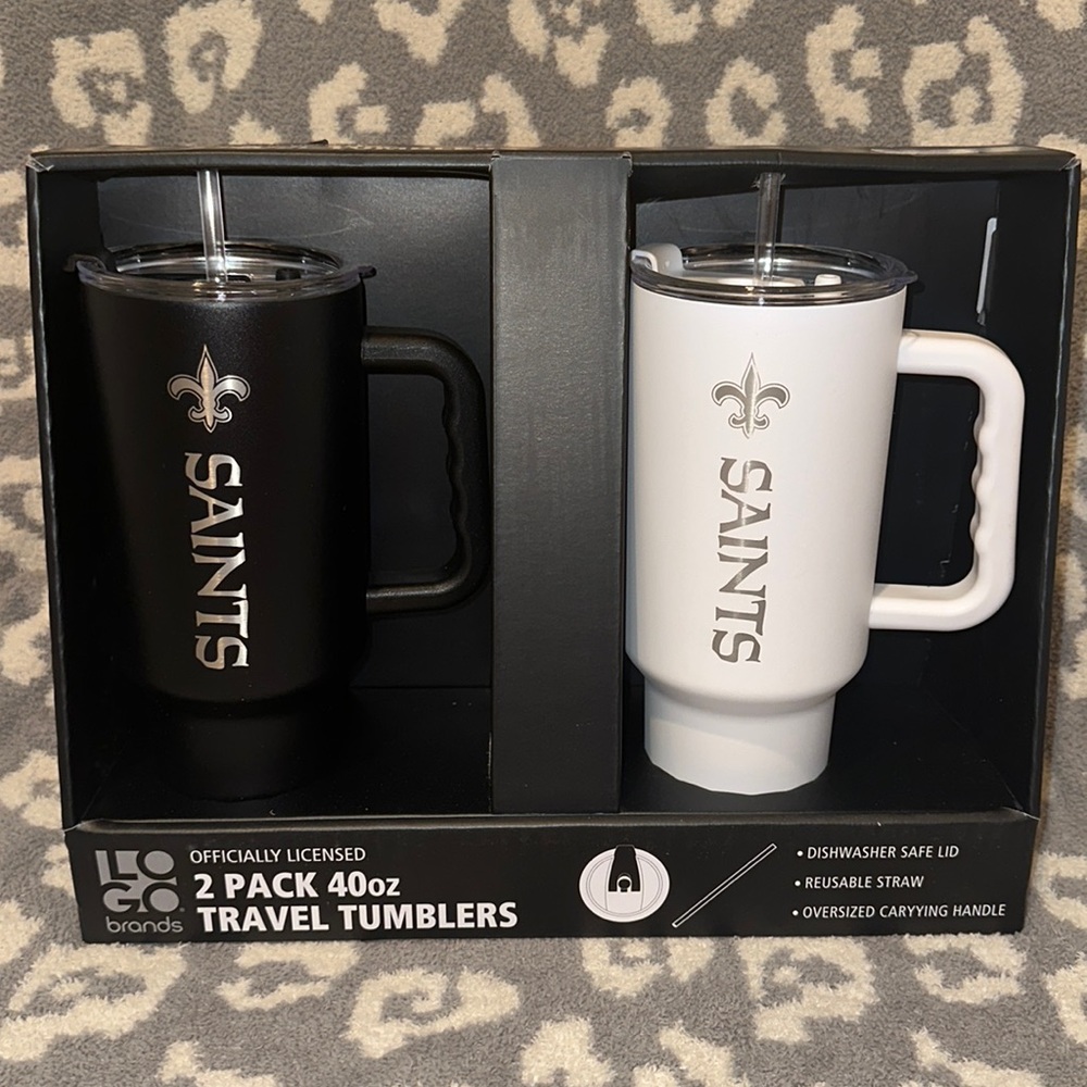 NEW LOGO Brands Officially Licensed NFL 40 oz. Tumbler 2-Pack